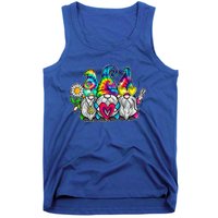 THREE HIPPIE GNOMES Groovy Peace Love Gnomies Tank Top