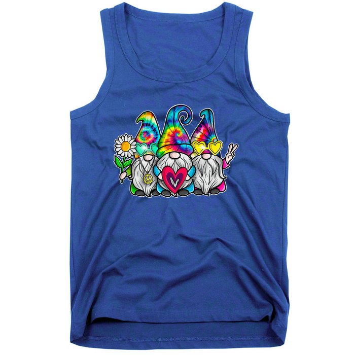 THREE HIPPIE GNOMES Groovy Peace Love Gnomies Tank Top