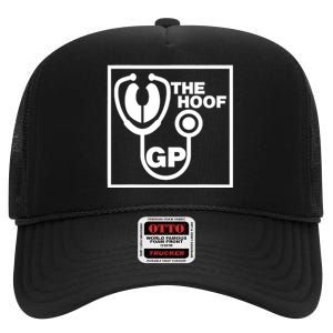 The Hoof Gp Veterinary Reference Funny High Crown Mesh Back Trucker Hat