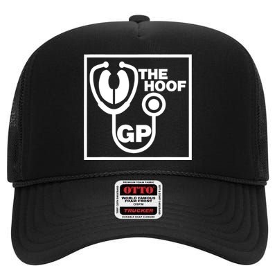 The Hoof Gp Veterinary Reference Funny High Crown Mesh Back Trucker Hat