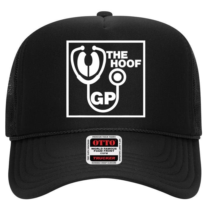 The Hoof Gp Veterinary Reference Funny High Crown Mesh Back Trucker Hat