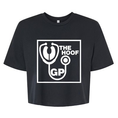 The Hoof Gp Veterinary Reference Funny Bella+Canvas Jersey Crop Tee