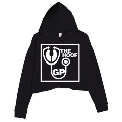 The Hoof Gp Veterinary Reference Funny Crop Fleece Hoodie