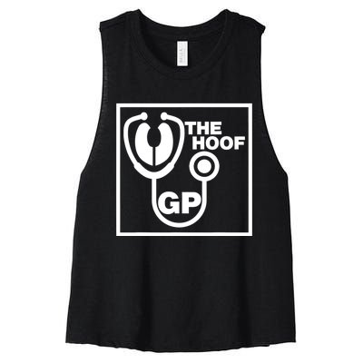 The Hoof Gp Veterinary Reference Funny Women's Racerback Cropped Tank