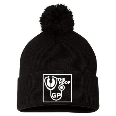 The Hoof Gp Veterinary Reference Funny Pom Pom 12in Knit Beanie