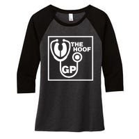 The Hoof Gp Veterinary Reference Funny Women's Tri-Blend 3/4-Sleeve Raglan Shirt