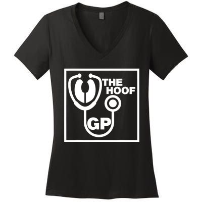 The Hoof Gp Veterinary Reference Funny Women's V-Neck T-Shirt