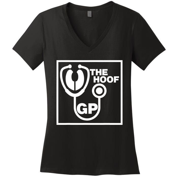 The Hoof Gp Veterinary Reference Funny Women's V-Neck T-Shirt