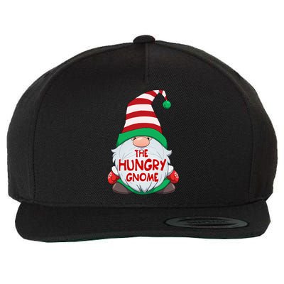 The Hungry Gnome Graphic Christmas Matching Family Cute Gift Wool Snapback Cap