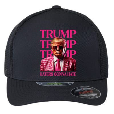 Trump Haters Gonna Hate Funny Trump 2024 Flexfit Unipanel Trucker Cap