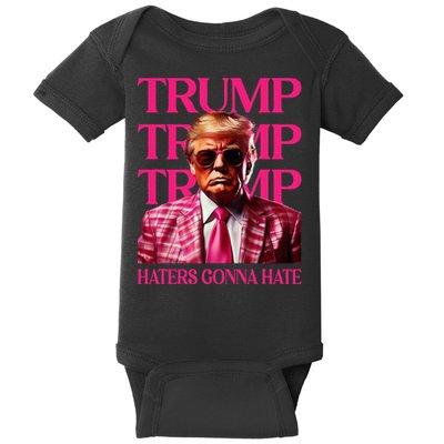 Trump Haters Gonna Hate Funny Trump 2024 Baby Bodysuit