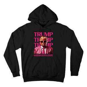 Trump Haters Gonna Hate Funny Trump Pink_ 2024 Hoodie