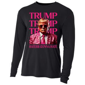 Trump Haters Gonna Hate Funny Trump Pink_ 2024 Cooling Performance Long Sleeve Crew