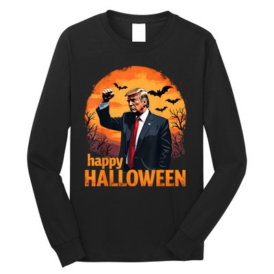 Trump Happy Halloween Trump Vance 2024 Usa Trump Halloween Long Sleeve Shirt