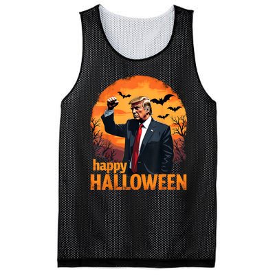 Trump Happy Halloween Trump Vance 2024 Usa Trump Halloween Mesh Reversible Basketball Jersey Tank