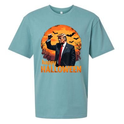 Trump Happy Halloween Trump Vance 2024 Usa Trump Halloween Sueded Cloud Jersey T-Shirt