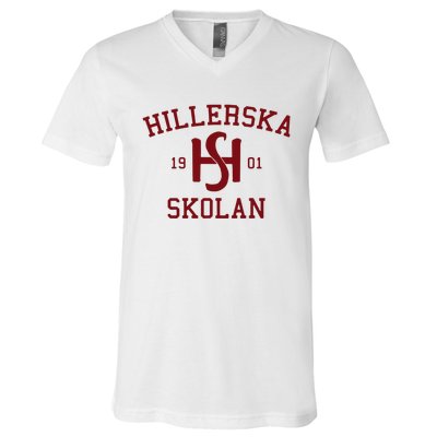 The Hillerska HS 1901 Skolan Vintage V-Neck T-Shirt