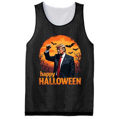 Trump Happy Halloween Trump Vance 2024 Usa Trump Halloween Mesh Reversible Basketball Jersey Tank