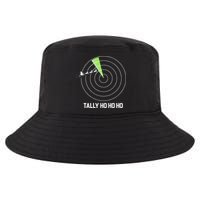 Tally Ho Ho Ho Air Traffic Controller Pilot Christmas Cool Comfort Performance Bucket Hat