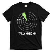 Tally Ho Ho Ho Air Traffic Controller Pilot Christmas T-Shirt