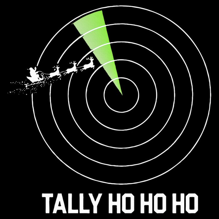 Tally Ho Ho Ho Air Traffic Controller Pilot Christmas Flat Bill Trucker Hat