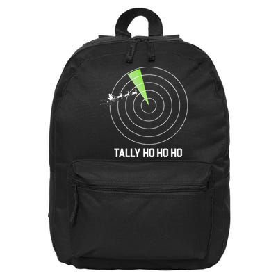 Tally Ho Ho Ho Air Traffic Controller Pilot Christmas 16 in Basic Backpack