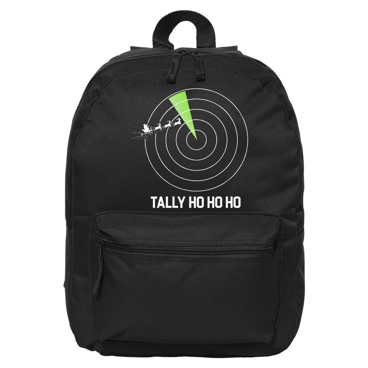 Tally Ho Ho Ho Air Traffic Controller Pilot Christmas 16 in Basic Backpack
