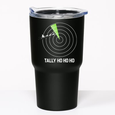 Tally Ho Ho Ho Air Traffic Controller Pilot Christmas Tumbler