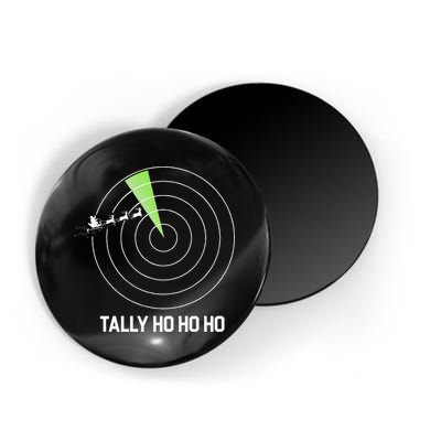 Tally Ho Ho Ho Air Traffic Controller Pilot Christmas Magnet