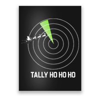 Tally Ho Ho Ho Air Traffic Controller Pilot Christmas Poster