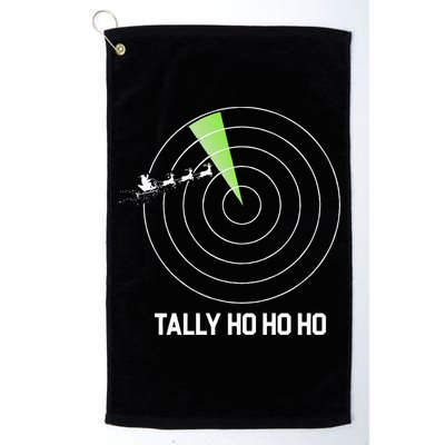 Tally Ho Ho Ho Air Traffic Controller Pilot Christmas Golf Towel