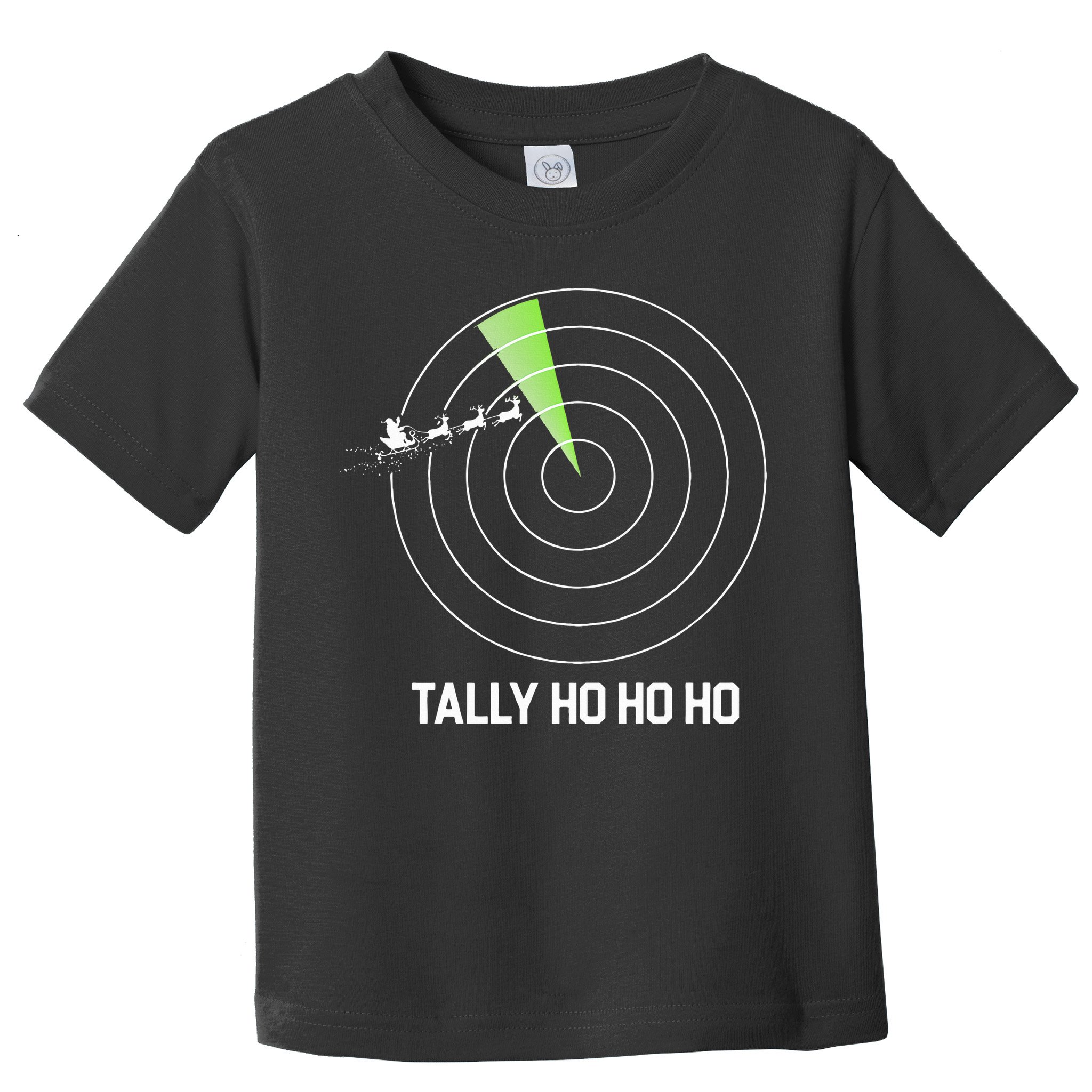 Tally Ho Ho Ho Air Traffic Controller Pilot Christmas Toddler T-Shirt