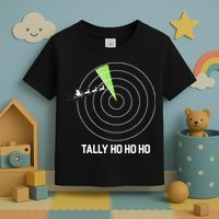 Tally Ho Ho Ho Air Traffic Controller Pilot Christmas Toddler T-Shirt
