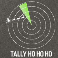 Tally Ho Ho Ho Air Traffic Controller Pilot Christmas Cotton Canvas Backpack