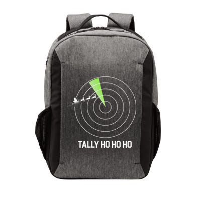 Tally Ho Ho Ho Air Traffic Controller Pilot Christmas Vector Backpack