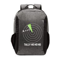 Tally Ho Ho Ho Air Traffic Controller Pilot Christmas Vector Backpack