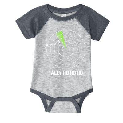 Tally Ho Ho Ho Air Traffic Controller Pilot Christmas Infant Baby Jersey Bodysuit