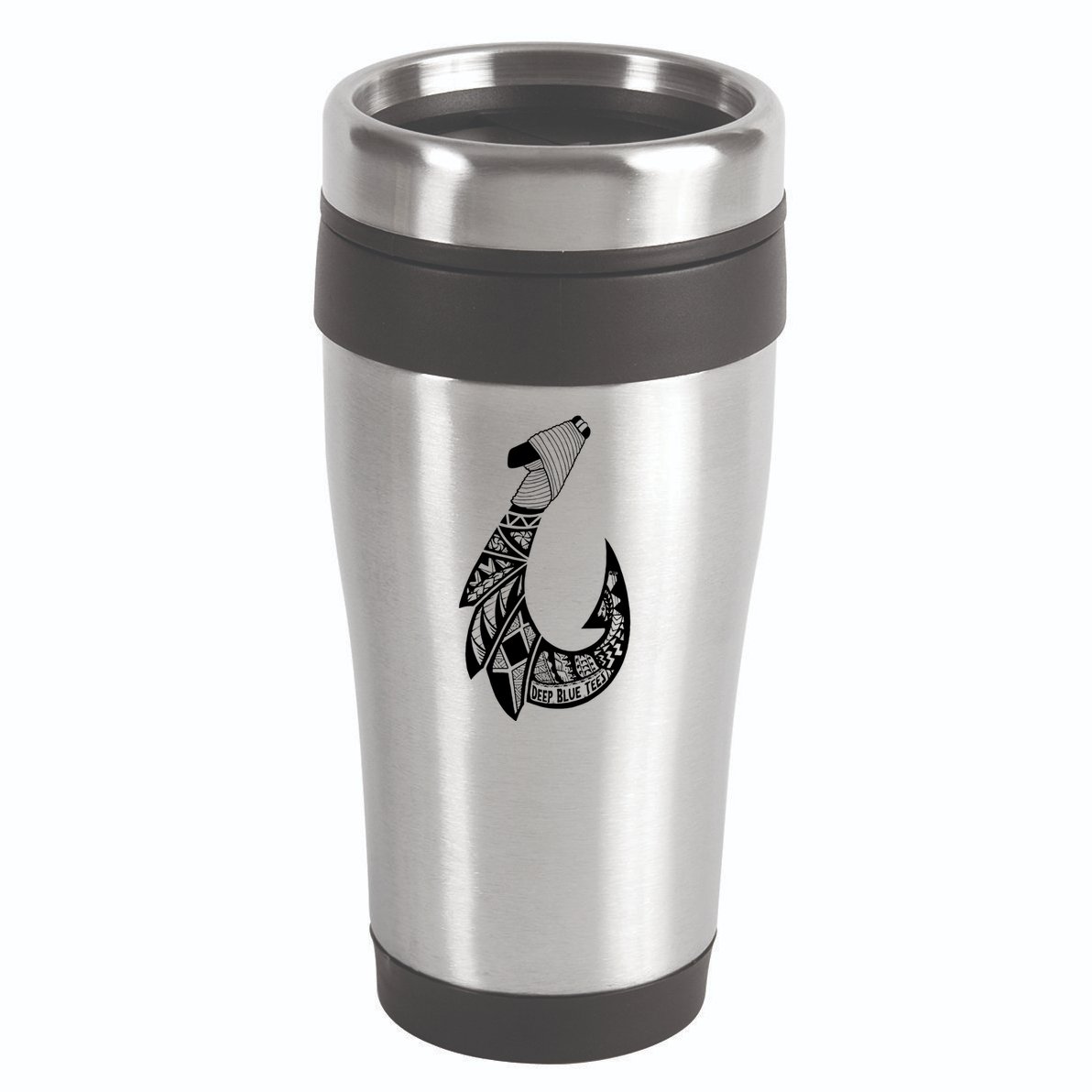 Tribal Hawaiian Hook Fishing 16oz Travel Tumbler