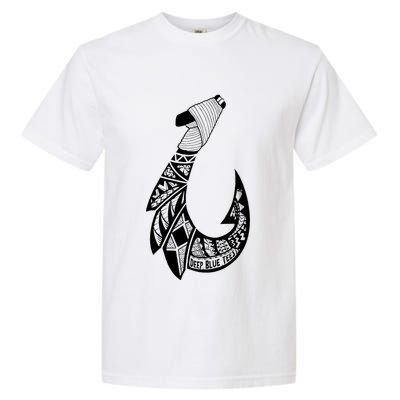 Tribal Hawaiian Hook Fishing Garment-Dyed Heavyweight T-Shirt