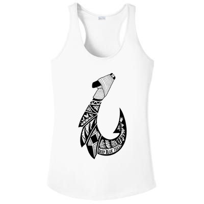 Tribal Hawaiian Hook Fishing Ladies PosiCharge Competitor Racerback Tank