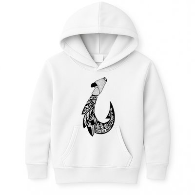 Tribal Hawaiian Hook Fishing Kids Hoodie