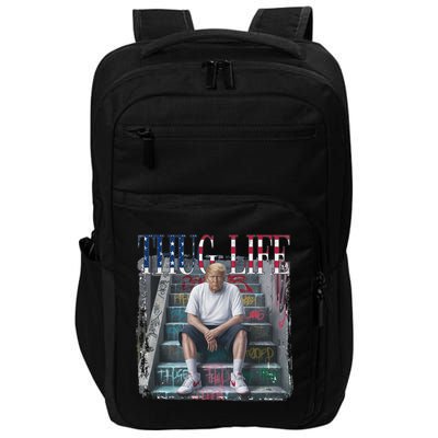 Trump Hip Hop Thug Life America Flag Vote Felon Conviction Impact Tech Backpack
