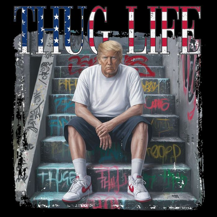 Trump Hip Hop Thug Life America Flag Vote Felon Conviction Impact Tech Backpack
