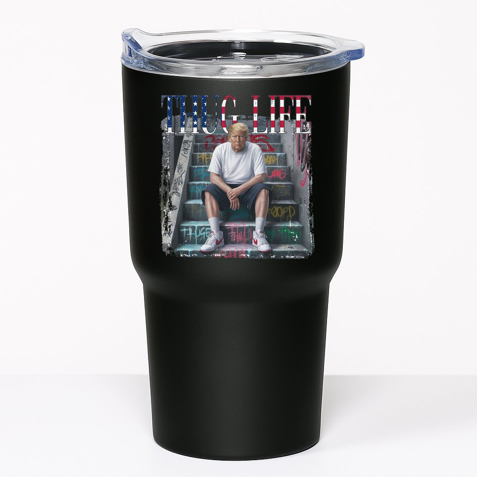 Trump Hip Hop Thug Life America Flag Vote Felon Conviction Tumbler