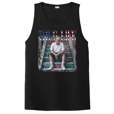 Trump Hip Hop Thug Life America Flag Vote Felon Conviction PosiCharge Competitor Tank