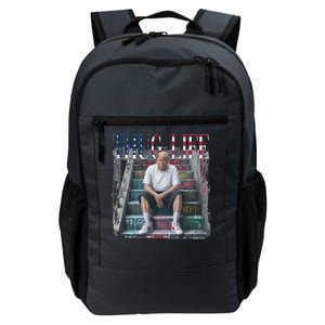 Trump Hip Hop Thug Life America Flag Vote Felon Conviction Daily Commute Backpack