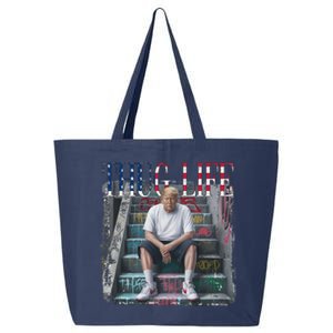 Trump Hip Hop Thug Life America Flag Vote Felon Conviction 25L Jumbo Tote