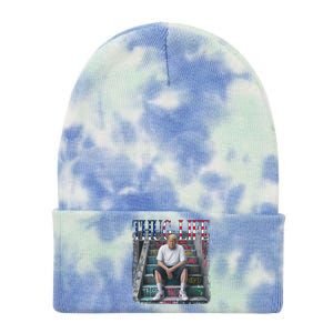 Trump Hip Hop Thug Life America Flag Vote Felon Conviction Tie Dye 12in Knit Beanie