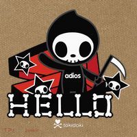 Tokidoki Halloween Hello Adios Coming Out Of Coffin Cotton Canvas Backpack