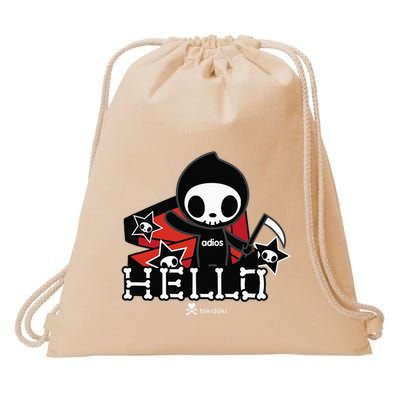 Tokidoki Halloween Hello Adios Coming Out Of Coffin Drawstring Bag